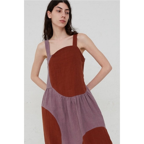 Correll Correll | Olka Linen Dress Copper Grape Size Small - Picture 2 of 11